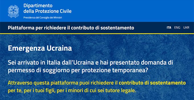 Contributi ucraina