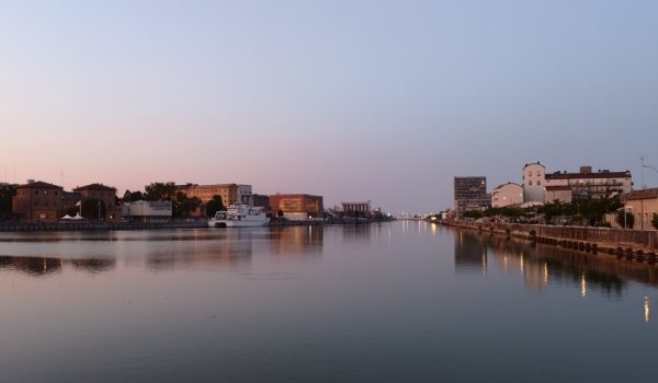 Immagine della Darsena al tramonto